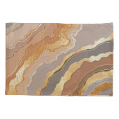 Elegant goud marmer: gestileerde achtergrond. kussensloop (Achterkant)