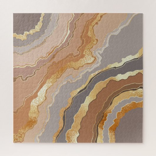 Elegant goud marmer: gestileerde achtergrond. legpuzzel (Verticaal)