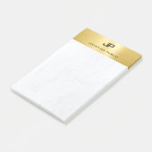 Elegant Goud Marmer Moderne Minimalistische Sjablo Post-it® Notes (Schuin)