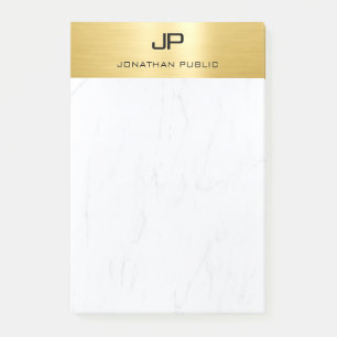 Elegant Goud Marmer Moderne Minimalistische Sjablo Post-it® Notes