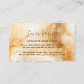 Elegant Goud Marmer Professioneel Kortingskaartje (Achterkant)