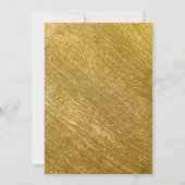 Elegant Goud Met Zwarte Versiering Kaart (Achterkant)