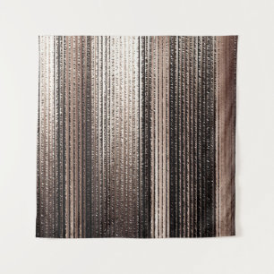 Elegant Goud Metaal: 3D Luxe Render Wandkleed