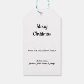 Elegant goud metallic effect bessen Gift Label Cadeaulabel (Achterkant)