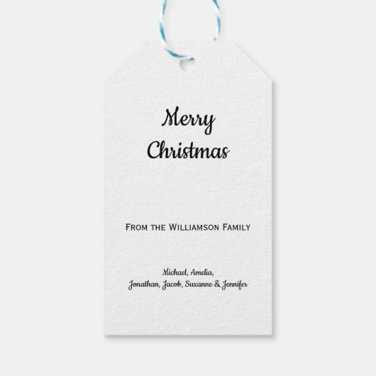 Elegant goud metallic effect bessen Gift Label Cadeaulabel (Achterkant)