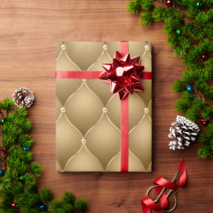 Elegant Goud Metallic Glam Kerstmis Cadeaupapier