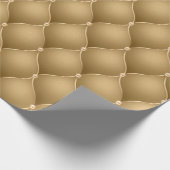 Elegant Goud Metallic Glam Kerstmis Cadeaupapier (Hoek)