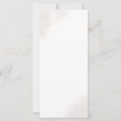 Elegant goud minimalistisch huwelijksprogramma (Achterkant)