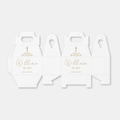 Elegant goud minimalistische doop doopsel bedankdoosjes (Uitgevouwen)