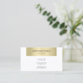 Elegant Goud Modern Design Professioneel Luxe Visitekaartje (Staand voorkant)