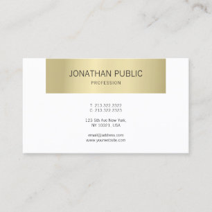 Elegant Goud Modern Design Professioneel Luxe Visitekaartje