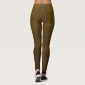 Elegant goud modern eenvoudig voor haar leggings (Achterkant)