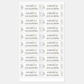 Elegant Goud Moderne Kaarsenkruik Dun Verticaal La Labels (Vel)