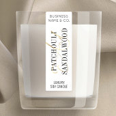 Elegant Goud Moderne Kaarsenkruik Dun Verticaal La Labels