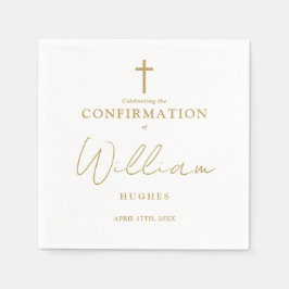 Elegant Goud Moderne Minimalistische Bevestiging Servet