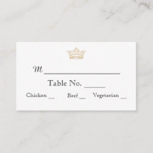 Elegant Goud Monogram Bruiloft Plaats Kaarten