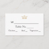 Elegant Goud Monogram Bruiloft Plaats Kaarten Plaatskaartje (Voorkant)