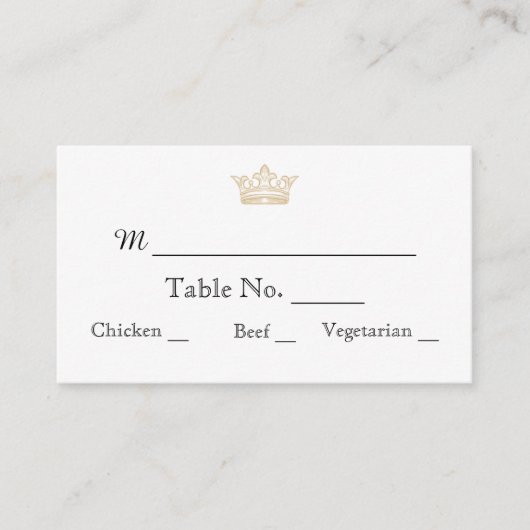 Elegant Goud Monogram Bruiloft Plaats Kaarten Plaatskaartje (Voorkant)