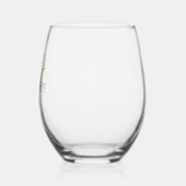 Elegant Goud Monogram Drinkware Set Wijnglas Zonder Voet (Links)