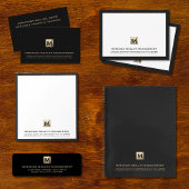 Elegant Goud Monogram Initiaal Notitieblok