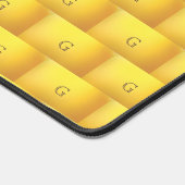 Elegant Goud Monogram Patroon Bureaumat (Hoek)