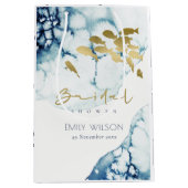 ELEGANT GOUD NAVY ONDERWATER  VIS BRUIDELIJKE DOOP MEDIUM CADEAUZAKJE (Voorkant)