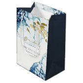 ELEGANT GOUD NAVY ONDERWATER VIS BRUIDSSUITE MEDIUM CADEAUZAKJE (Achterkant Gekanteld)