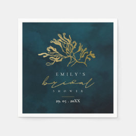 ELEGANT GOUD NAVY ONDERWATER ZEEWIERRUITEN SERVET