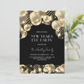 Elegant Goud Nieuwjaar Eva Kaart (Staand voorkant)