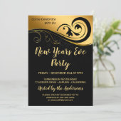 Elegant Goud Nieuwjaar Kaart (Staand voorkant)