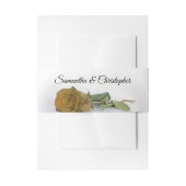 Elegant Goud Oker Roos Eenvoudige Glam Bruiloft Uitnodigingen Wikkel (Voorkant Voorbeeld)