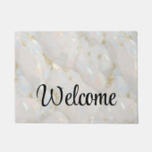 Elegant goud opaal edelsteen Welkom Deurmat (Voorkant)