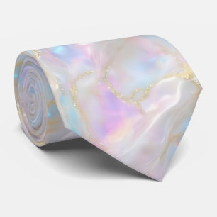Elegant Goud Opal Edelsteen Patroon Chic Stropdas