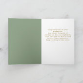 Elegant Goud Ornament Afstuderen 2 Foto Kaart (Binnen)