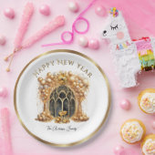 Elegant & Goud Oudejaarsfeest Papieren Bordje (Feest)