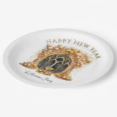 Elegant & Goud Oudejaarsfeest Papieren Bordje (Gekanteld)