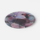 Elegant Goud Paarse Blauw Hydrangeas Verjaardagsfe Papieren Bordje (Gekanteld)