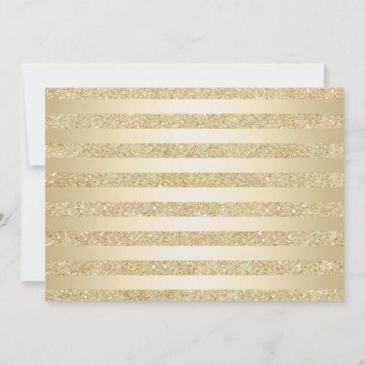 Elegant Goud Paarse Foto 50e Verjaardag Kaart (Achterkant)