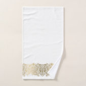 Elegant Goud Paisley Bloemen Streep Bad Handdoek (Handdoek)