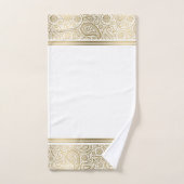 Elegant goud paisley patroon bad handdoek (Handdoek)