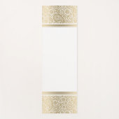 Elegant goud paisley patroon yogamat (Voorkant)