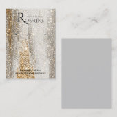 Elegant Goud penseel Jewlery Display Visitekaartje (Voorkant / Achterkant)