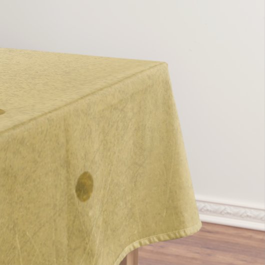 Elegant Goud Rendier Gouden Brief Kerst Medium Tafelkleed (Voorbeeld)