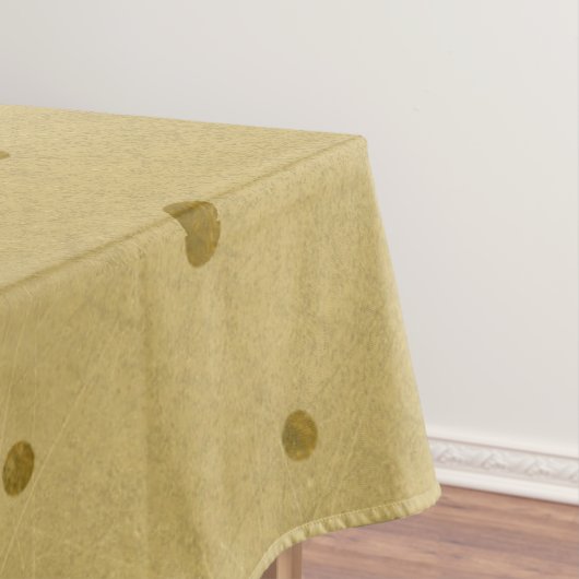 Elegant Goud Rendier Gouden Brieven Kerst Klein Tafelkleed (Voorbeeld)