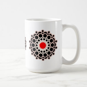 Elegant Goud Rood Mandala Koffiemok