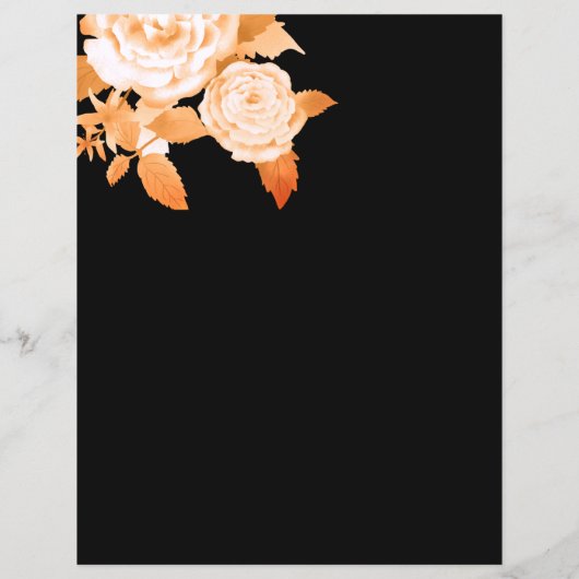 Elegant Goud Roos Zwart Blank Zitkaarten (Achterkant)