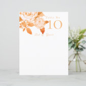 Elegant Goud Roos Zwart Blank Zitkaarten (Staand voorkant)