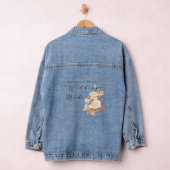 Elegant Goud Roos Zwart Bruiloft Denim Jacket (Hangar)