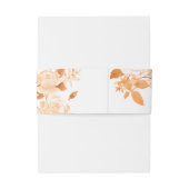 Elegant Goud Roos Zwart Bruiloft Uitnodigingen Wikkel (Achterkant Voorbeeld)