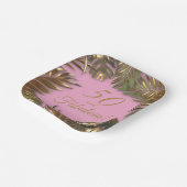 Elegant goud roze 50 fantastische verjaardag papieren bordje (Gebogen)